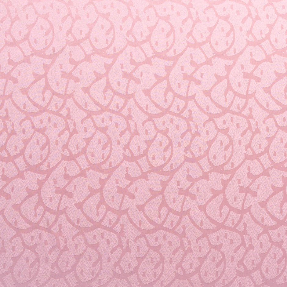 Baby Pink Abstract Jacquard Pure Silk