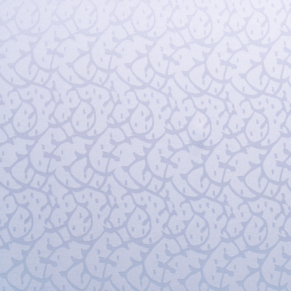Pale Lilac Abstract Jacquard Pure Silk