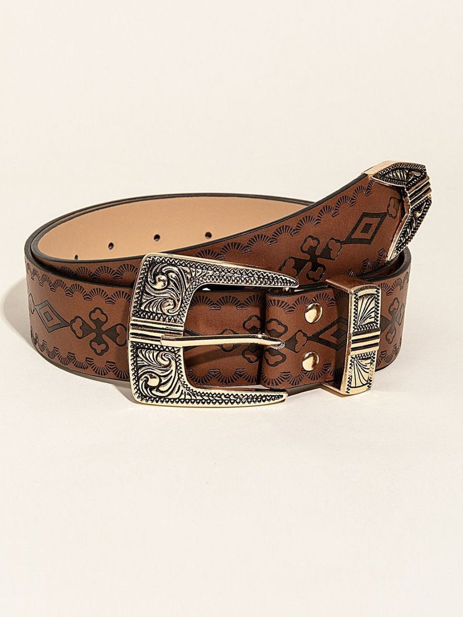 Women's Fashion Western Style Patterned Belt