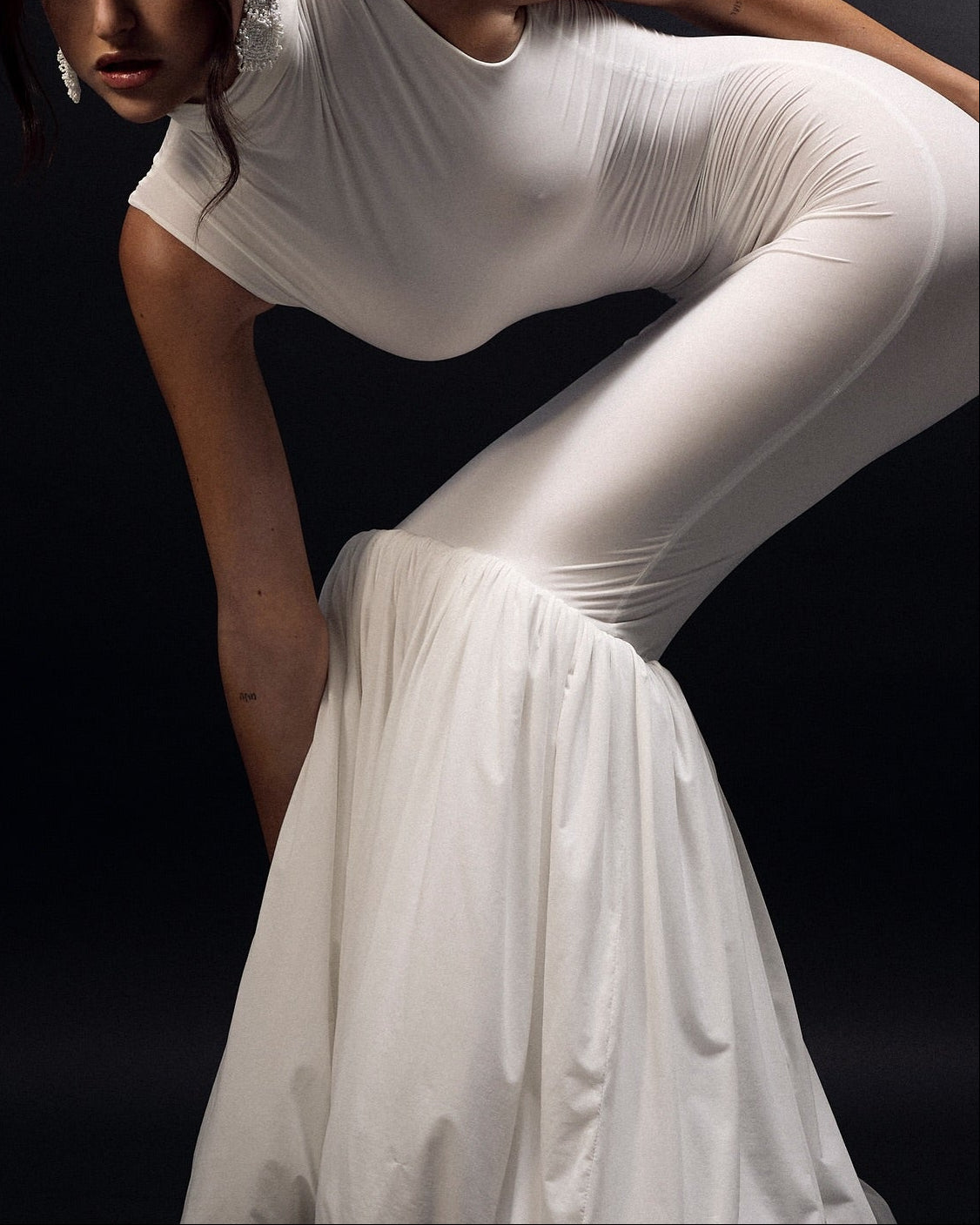 Sexy Sleeveless Solid Color Slim-Fitting Patchwork Special Maxi Dress