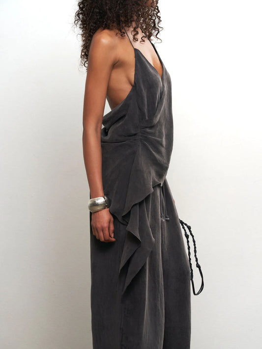 Asymmetrical Ruffled Top