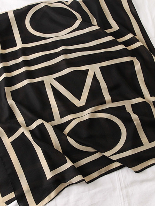 Printed Stylish Sun-Proof Silk Scarf