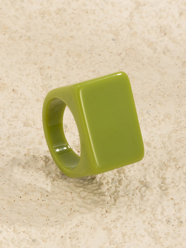 Original Stylish Resin 8 Colors Geometric Ring