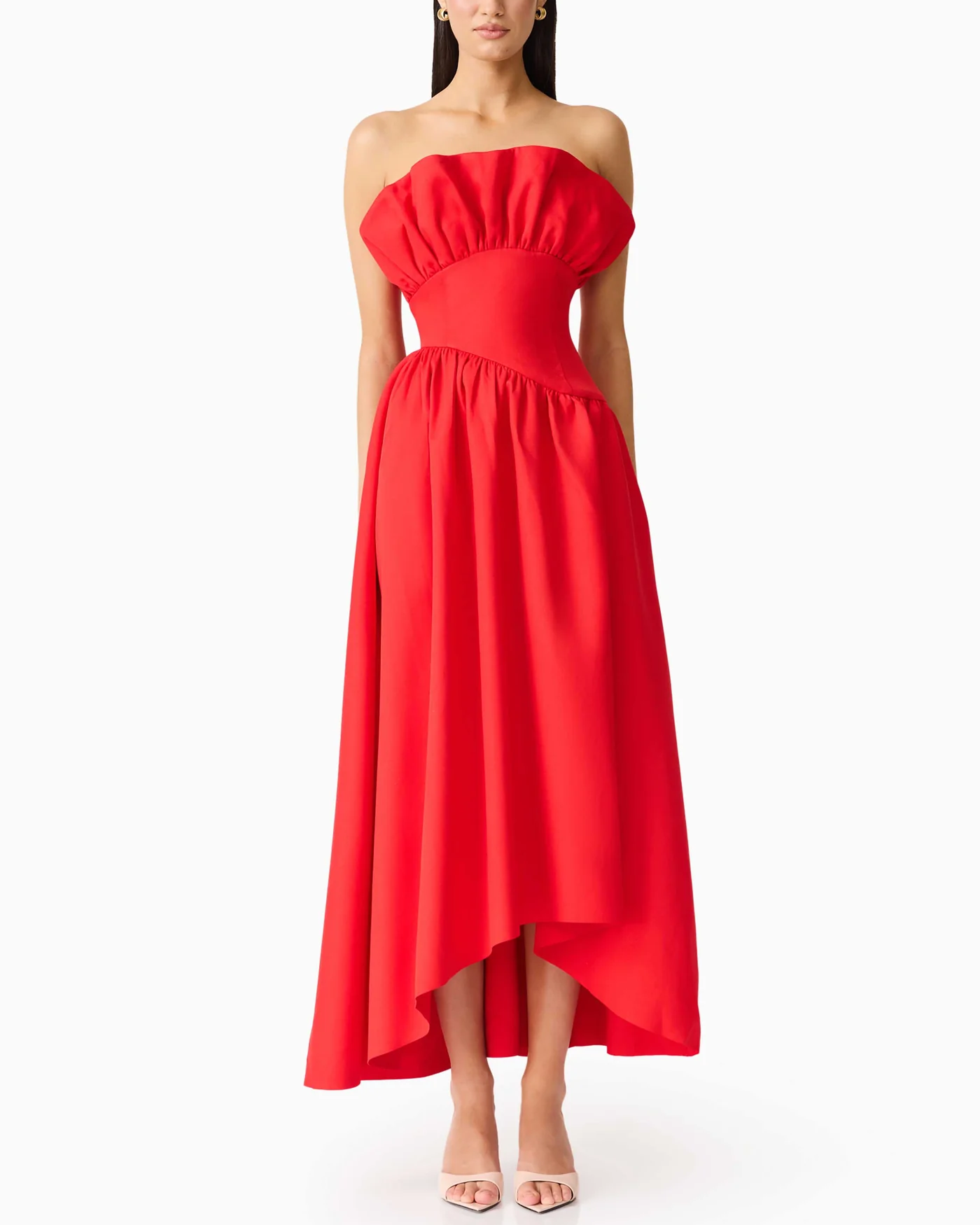 Sexy Tube Top Pleated Party Dress