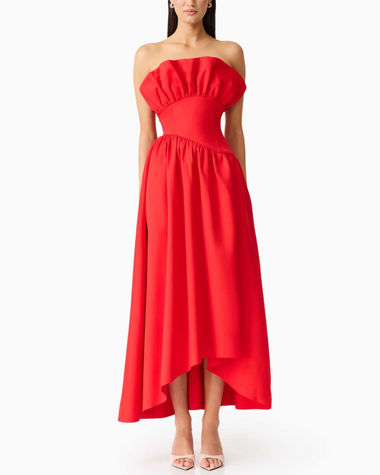 Sexy Tube Top Pleated Party Dress