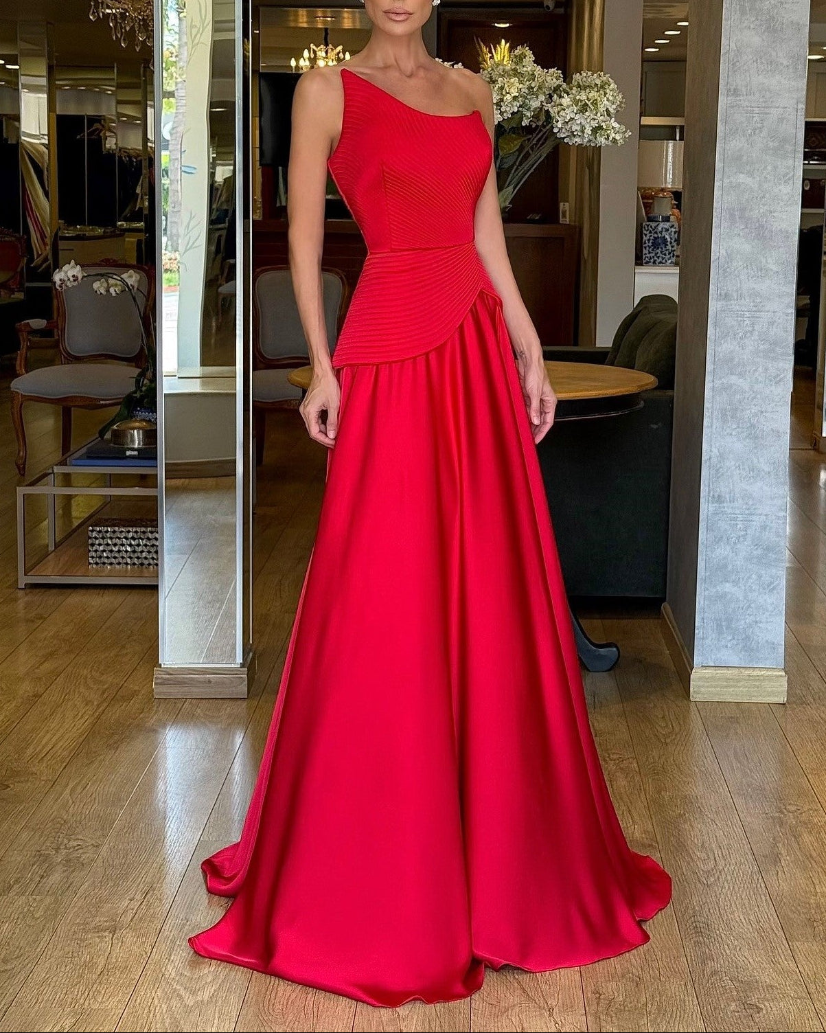 Sexy Backless Sleeveless Tube Top Cinched Patchwork Maxi Dress