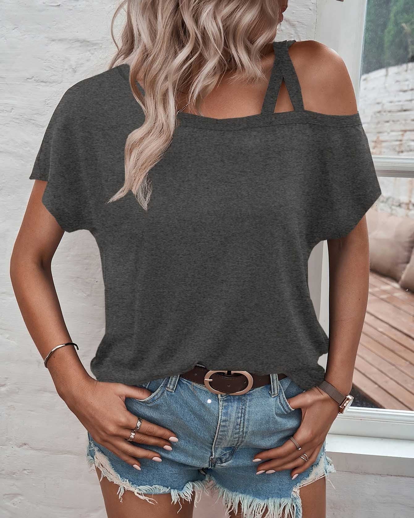 BATWING SLEEVE OFF SHOULDER TOP