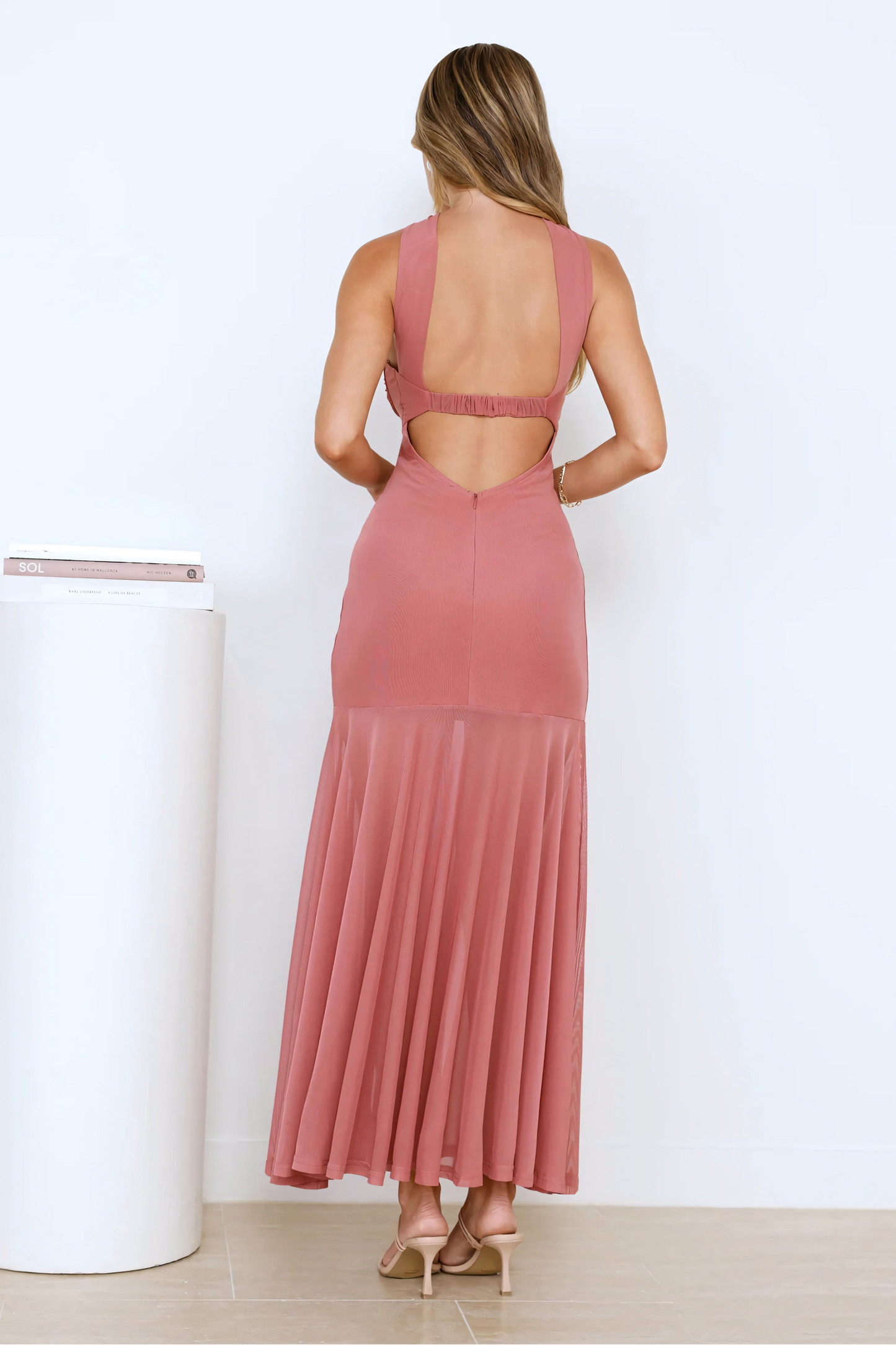 Serene Sway Strapless Maxi Dress