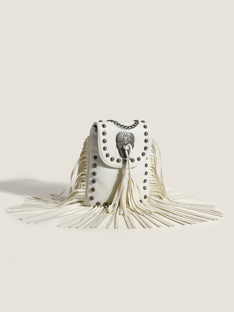 Women's Fashion Western Cowboy Style Tassel Bag