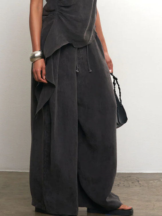 Drapey Wide-Leg Pants