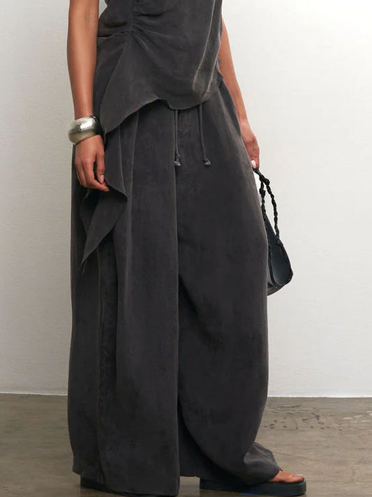 Drapey Wide-Leg Pants