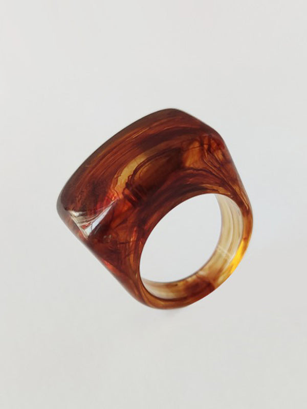 Original Acrylic 11 Colors Geometric Ring