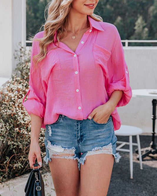 BUTTON DOWN LONG SLEEVE SHIRT