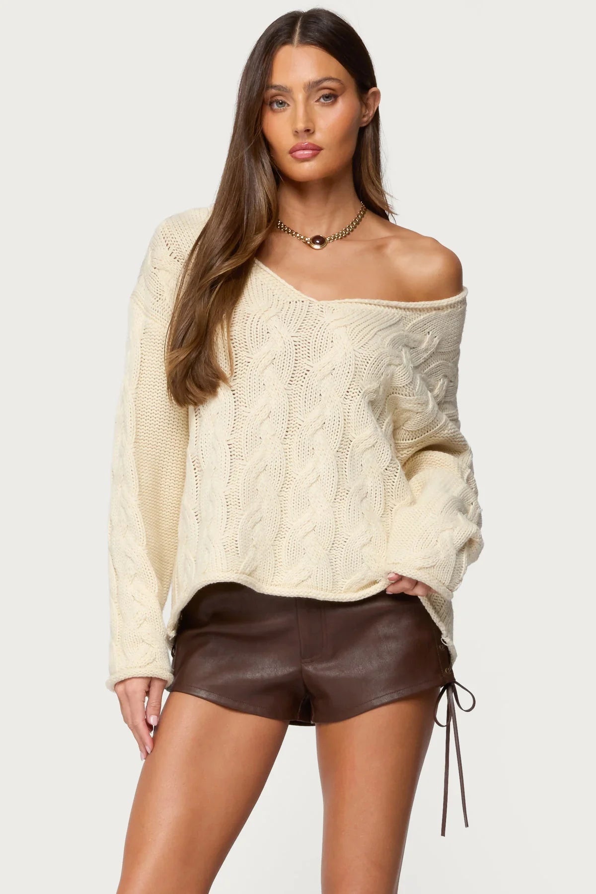Oversized V-Neck Sweater