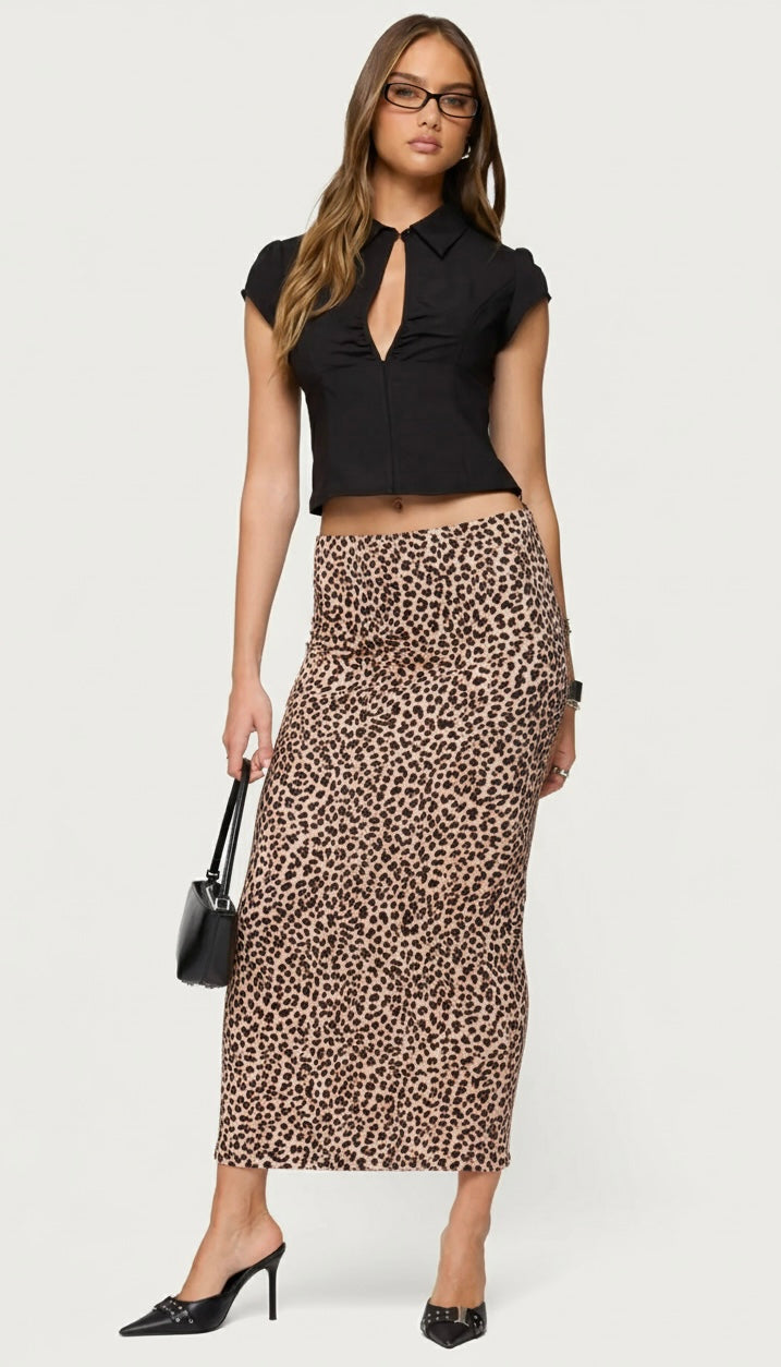 Leopard skirt