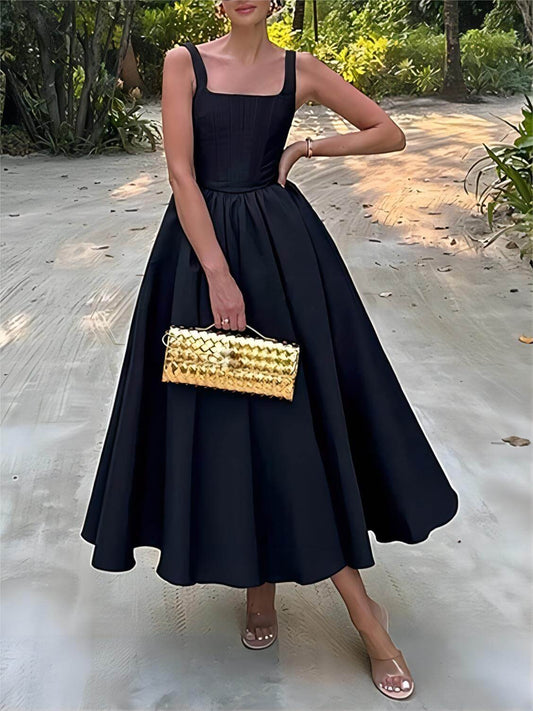 Stylish And Elegant Off-Shoulder Strapless Sleeveless Maxi Dress