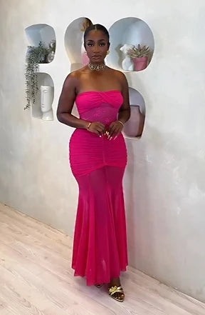 Sexy Sleeveless Cold-Shoulder Slim Dress