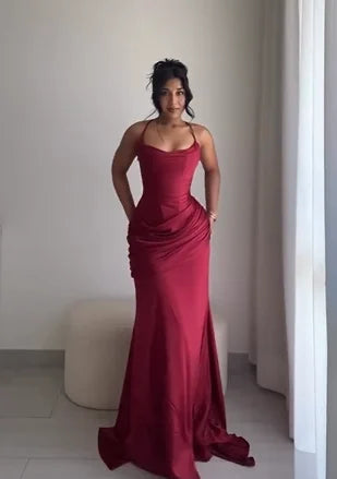 Sexy Sleeveless Waist Solid Color Dress