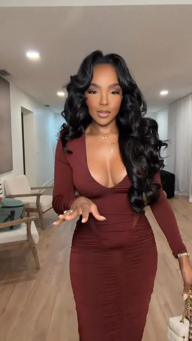 Sexy Slim-Fitting Patchwork Slim-Fit Hip Skirt