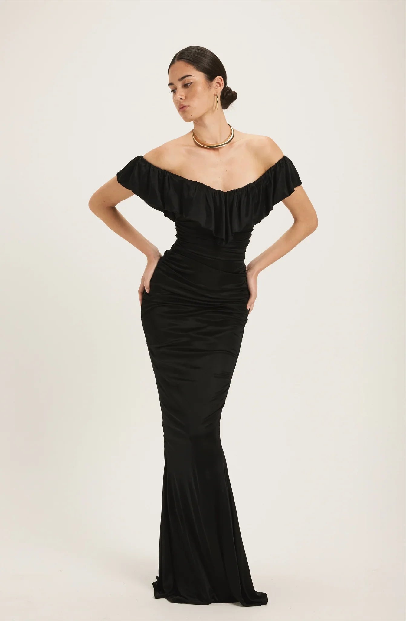 Sexy Raglan Sleeve Slim-Fit Fishtail Skirt