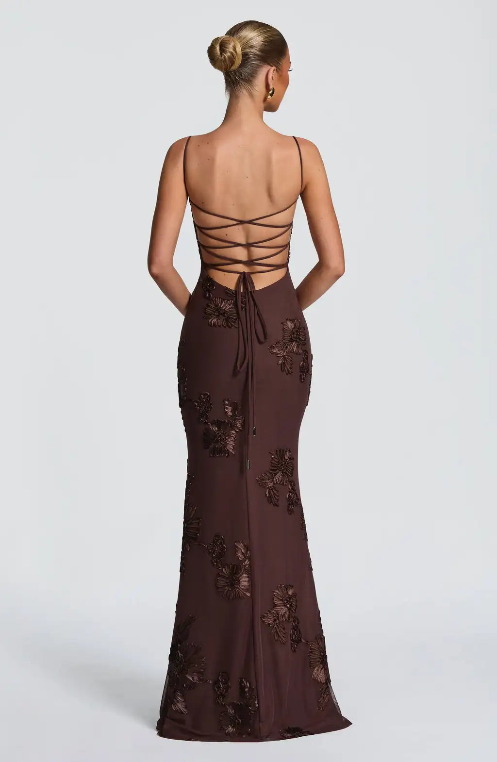 Sexy Slim-Fit Embroidered Dress with Suspenders