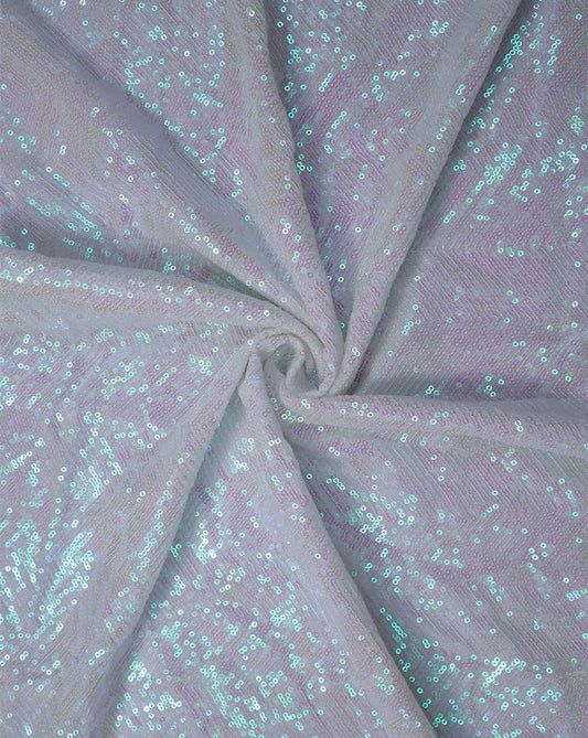 VISCOSE GEORGETTE SEQUINS EMBROIDERY FABRIC