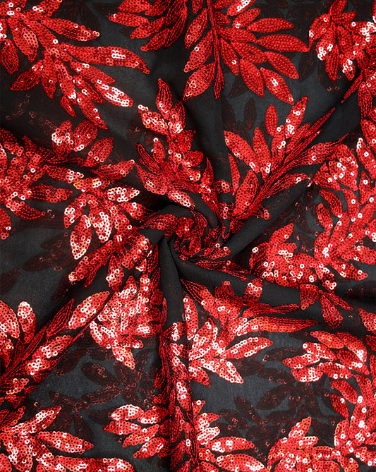 SEQUINS EMBROIDERY FABRIC