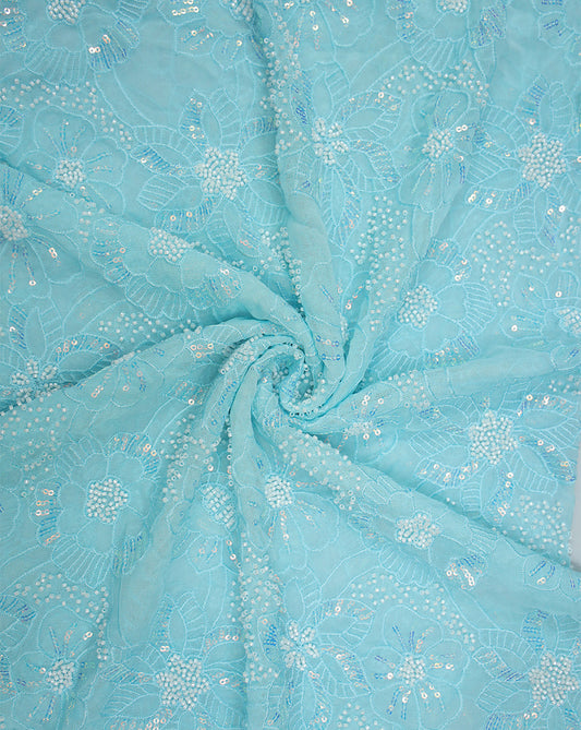 SEQUINS EMBROIDERY FABRIC