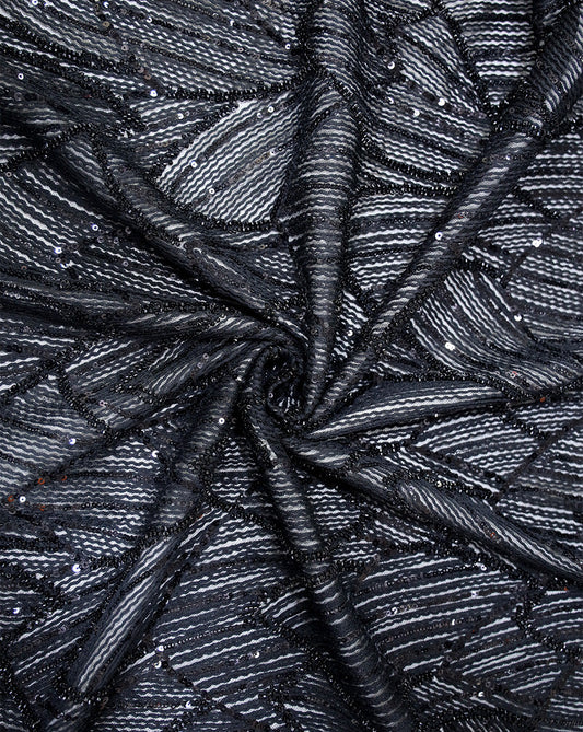 SEQUINS NET FABRIC