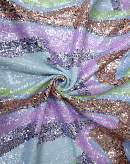 SEQUINS NET FABRIC