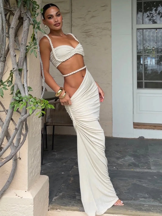 Sexy Thick Rope Solid Color Classical Holy Dress