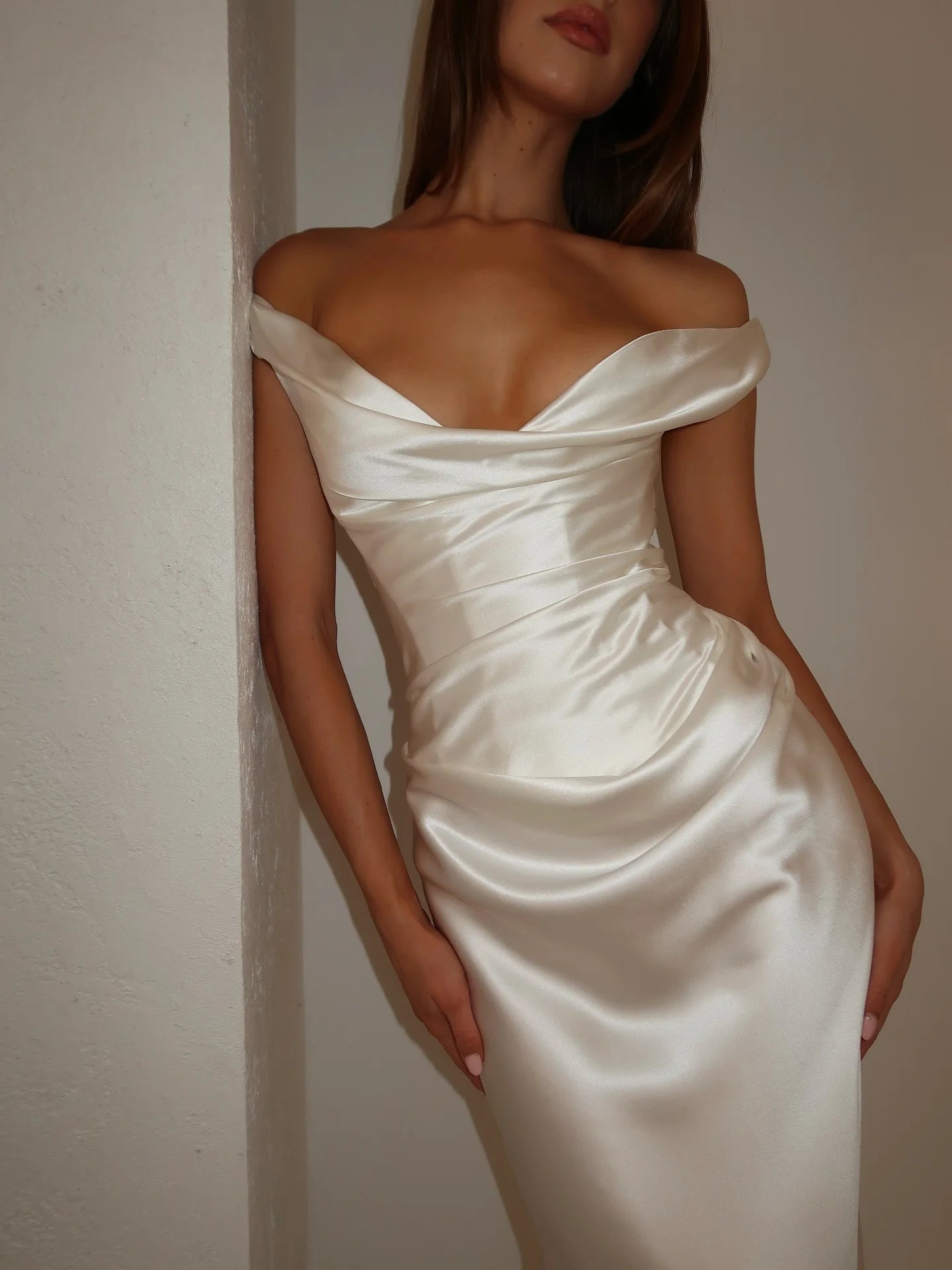 Sexy Sleeveless Solid Color Slim Mop Evening Dress Maxi Dress