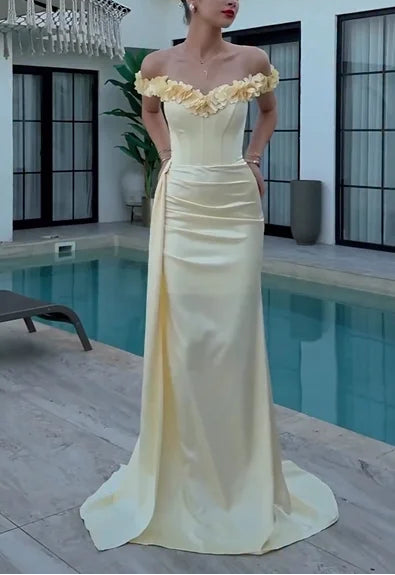 Sexy Sleeveless Cold-Shoulder Lace Slim Maxi Dress