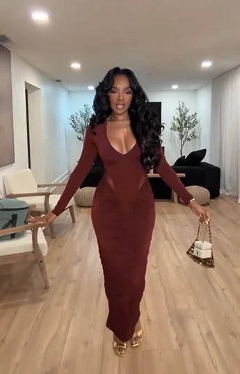 Sexy Slim-Fitting Patchwork Slim-Fit Hip Skirt