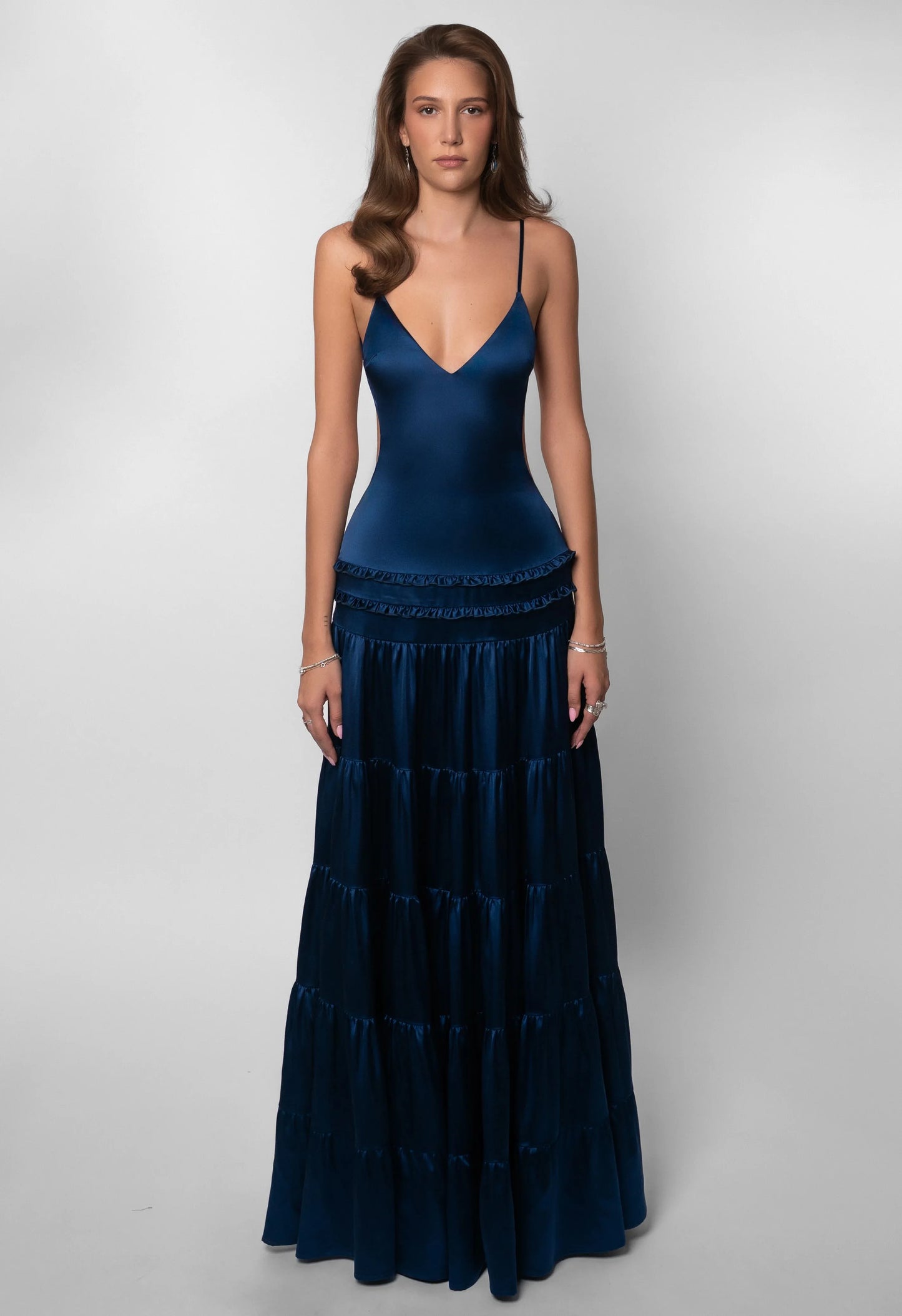 Sexy V-neck Brace Waist-Tight Cake Dress