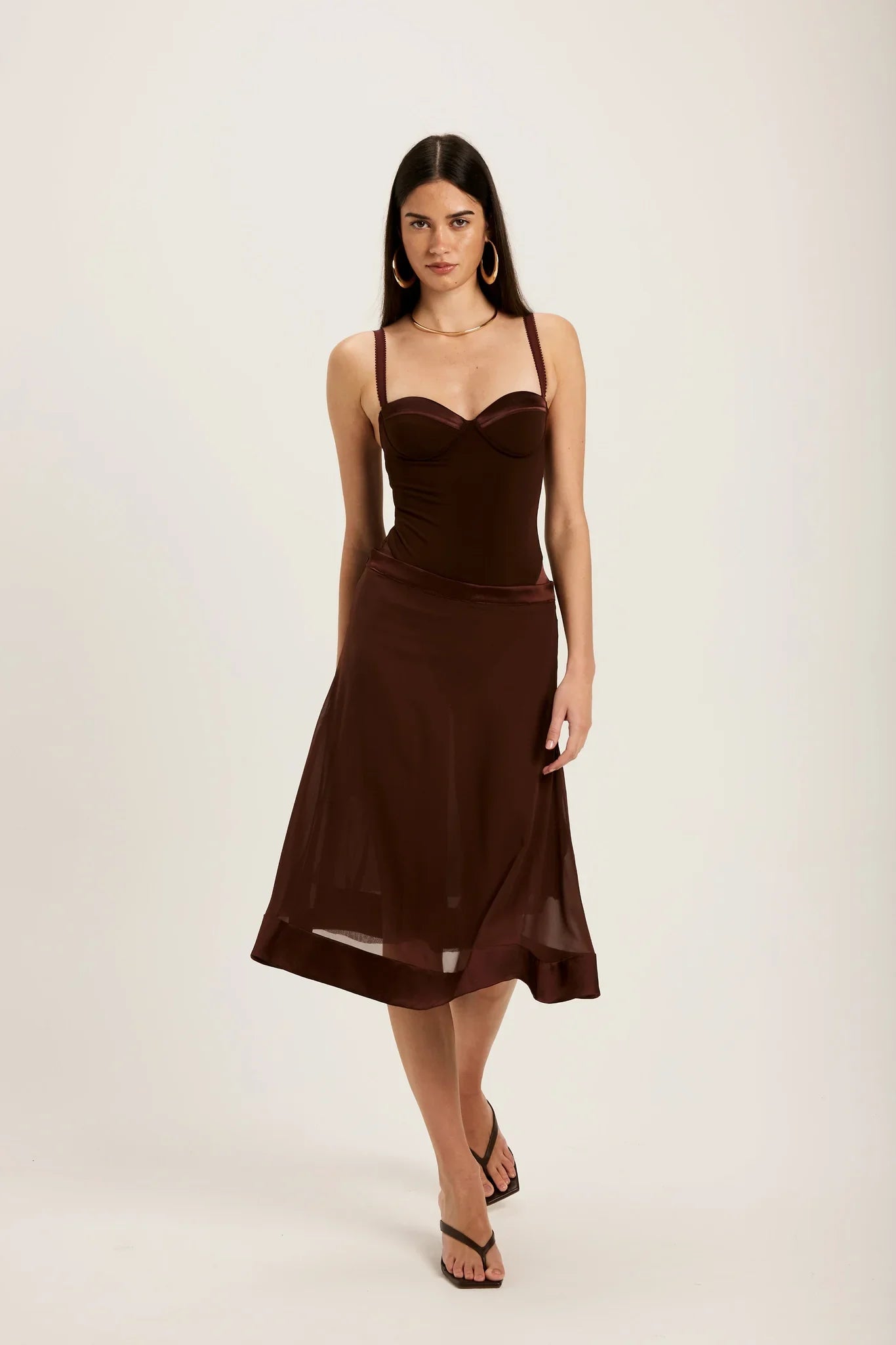 Sexy Sling Slim-Fit Solid Color Two-Piece Skirt Suit