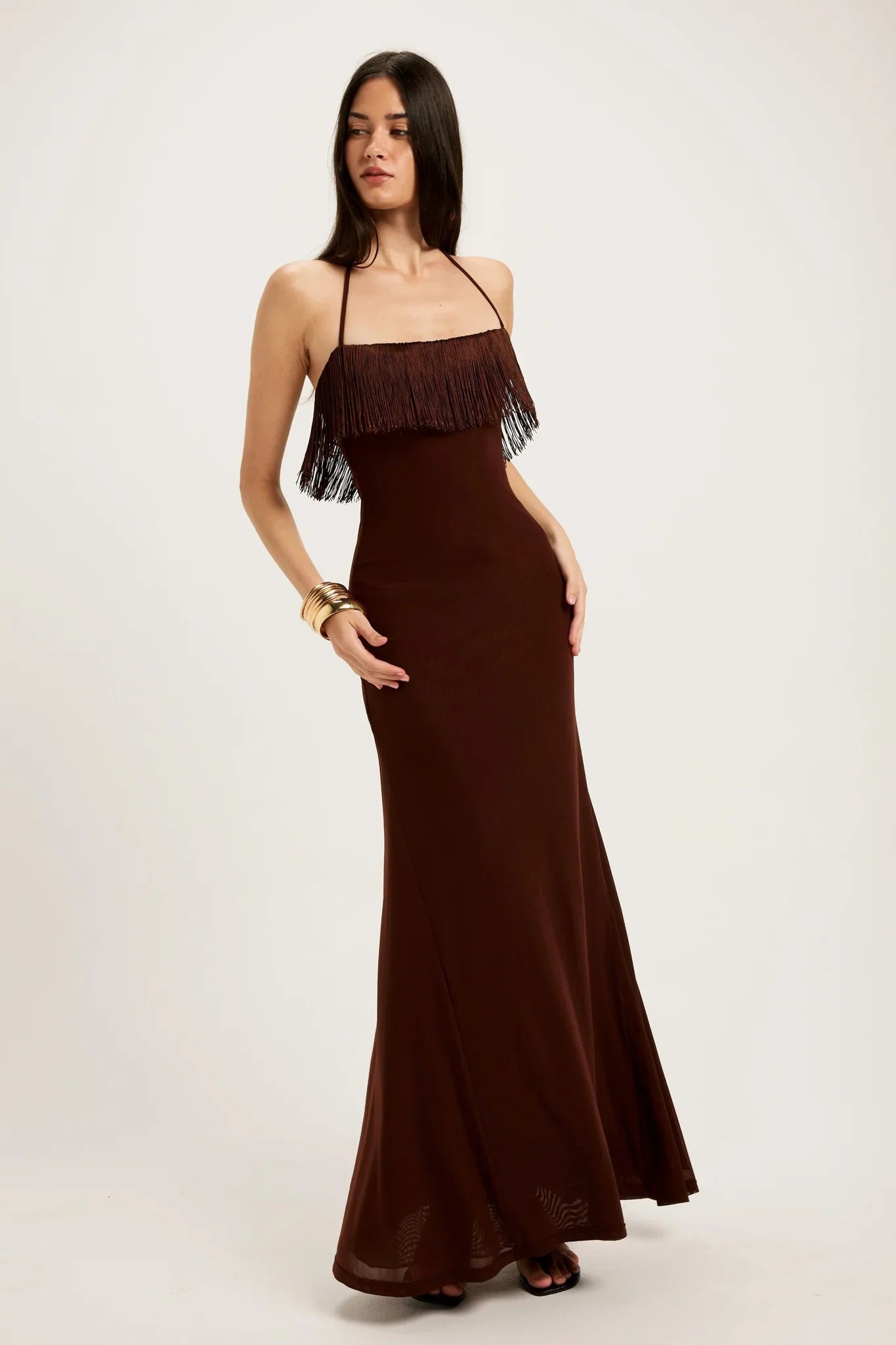 Sexy Strap Tassel Bandeau Slim-Fit Dress