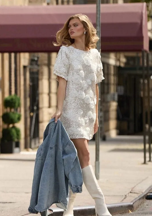 Sexy Huafen Sequins Loose-Fitting Dress