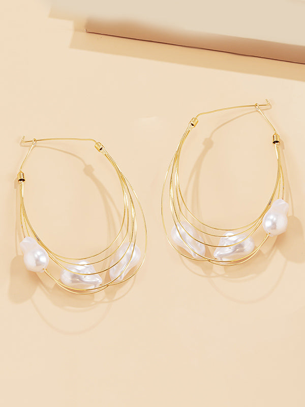 Normcore Tasseled Pearl Ear-Ring