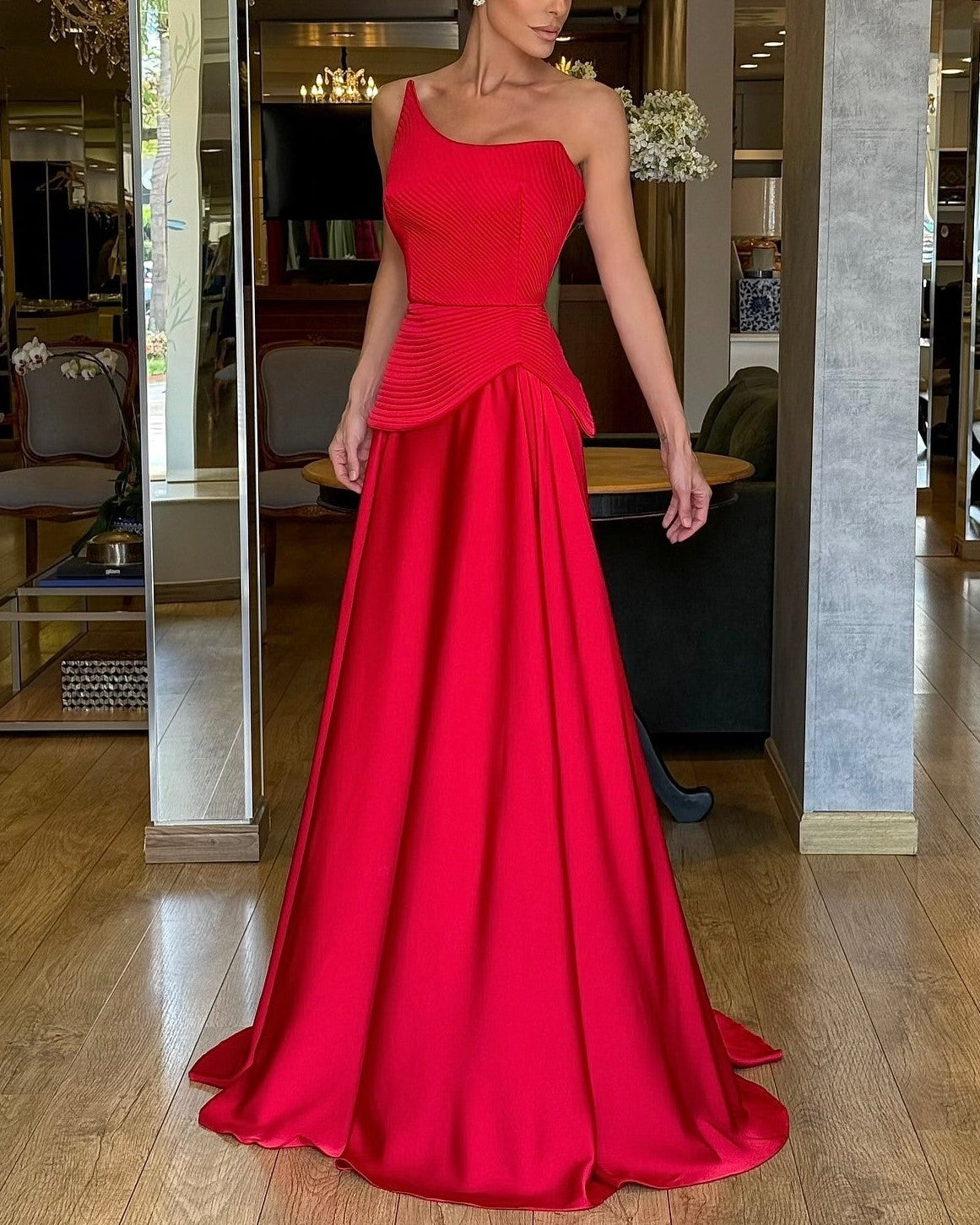 Sexy Backless Sleeveless Tube Top Cinched Patchwork Maxi Dress