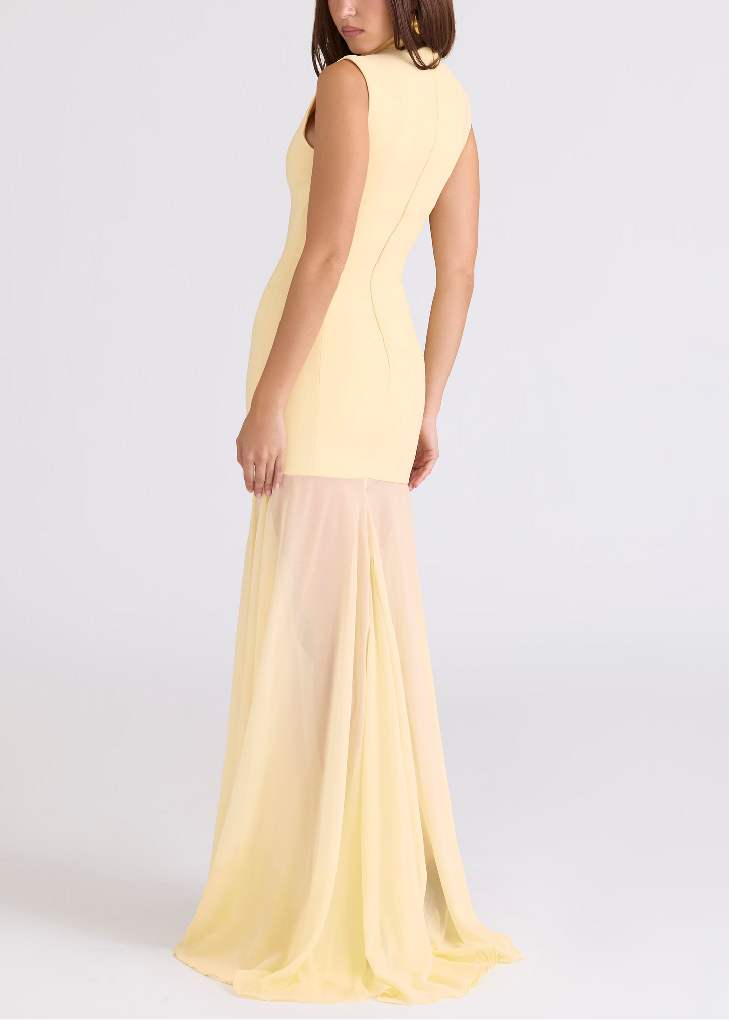 Sexy Sleeveless Hollow out Stitching Elegant Maxi Dress