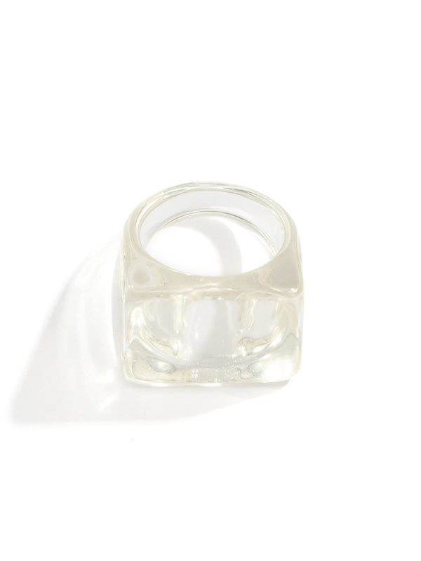 Original Stylish Resin 8 Colors Geometric Ring