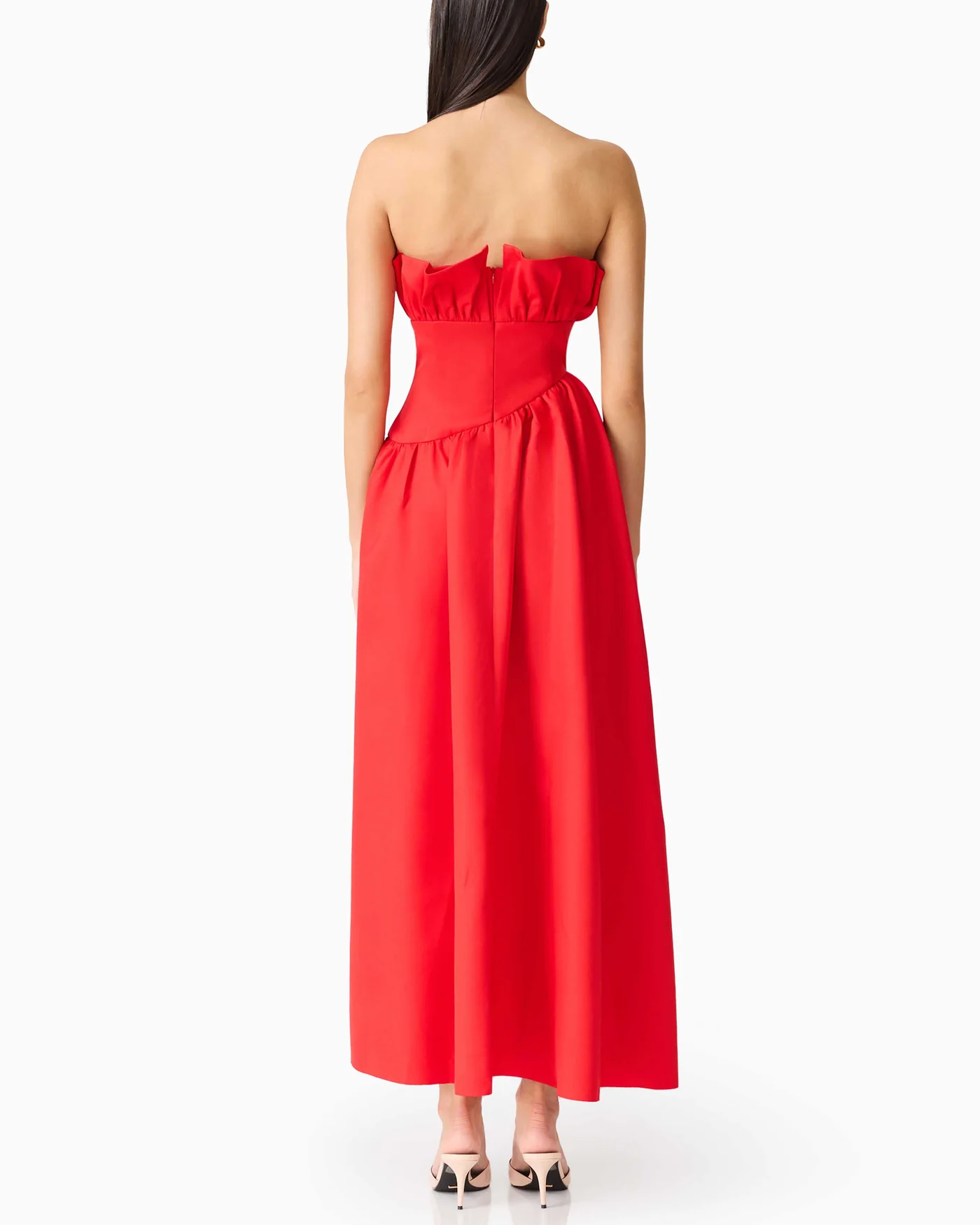 Sexy Tube Top Pleated Party Dress