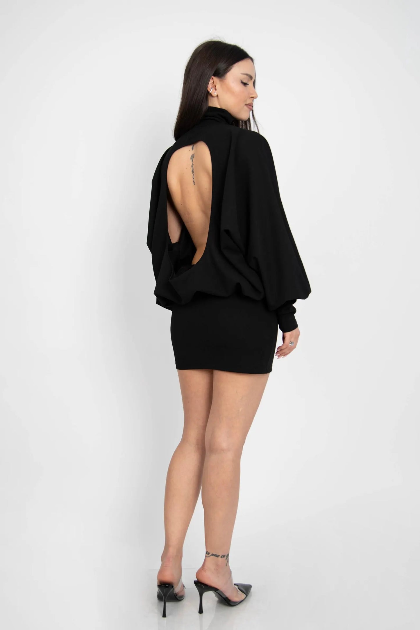 Black Backless Dress