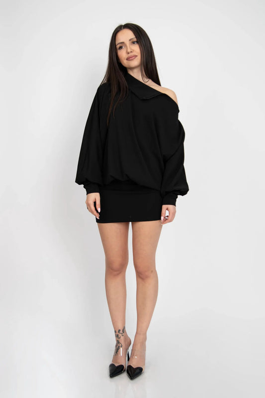 Black Backless Dress