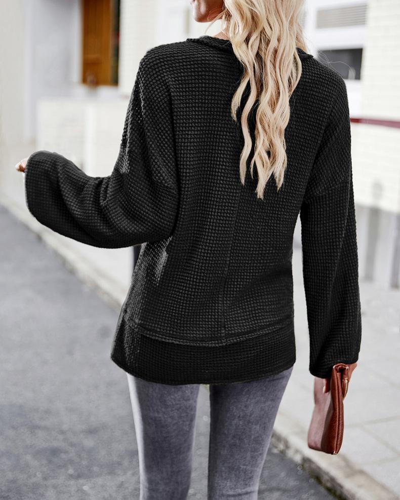 V Neck Long Sleeve Top