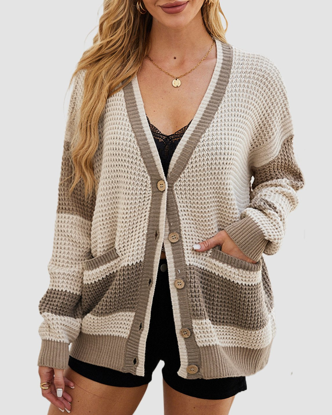 Loose  Knitting Cardigan