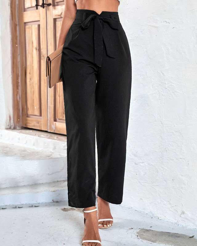 High Rise Wide Leg Pants