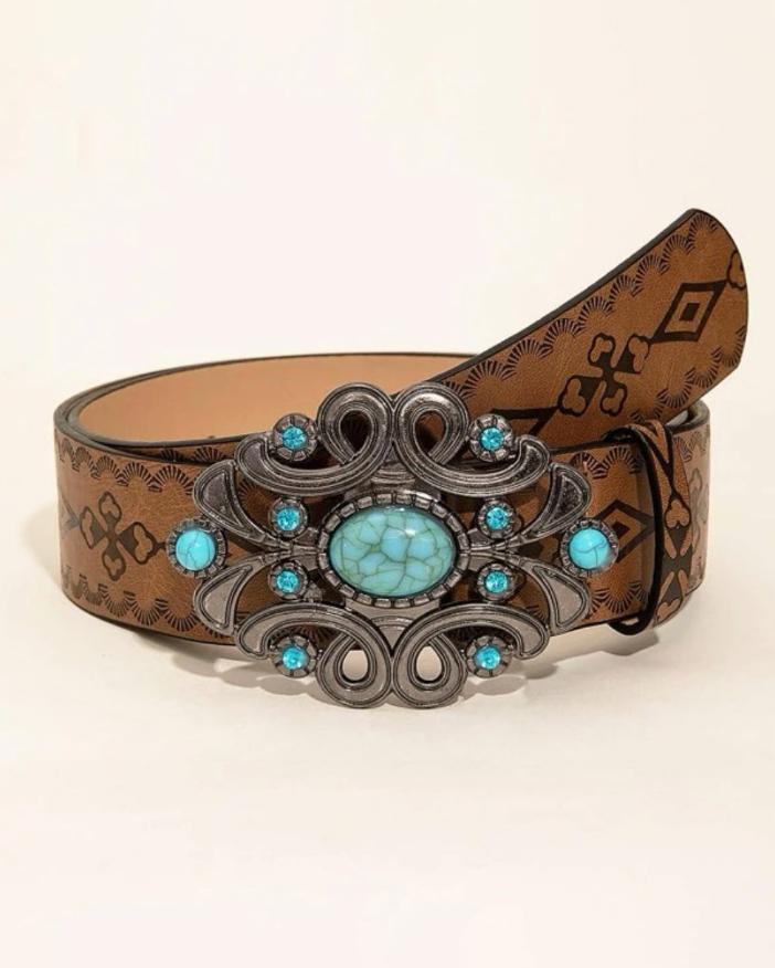 Turquoise Western Vintage Belt