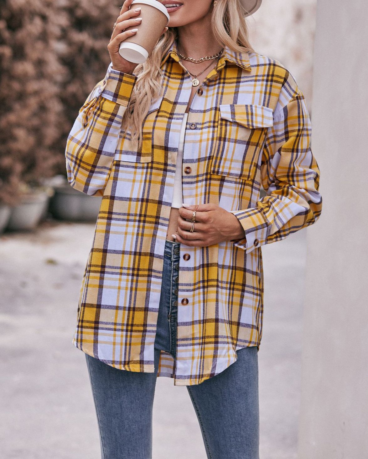 Casual Loose Plaid Shirt